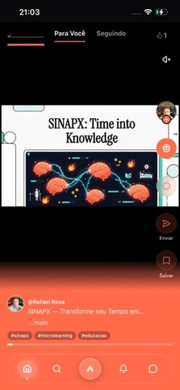 Feed Para Você - Vídeos personalizados